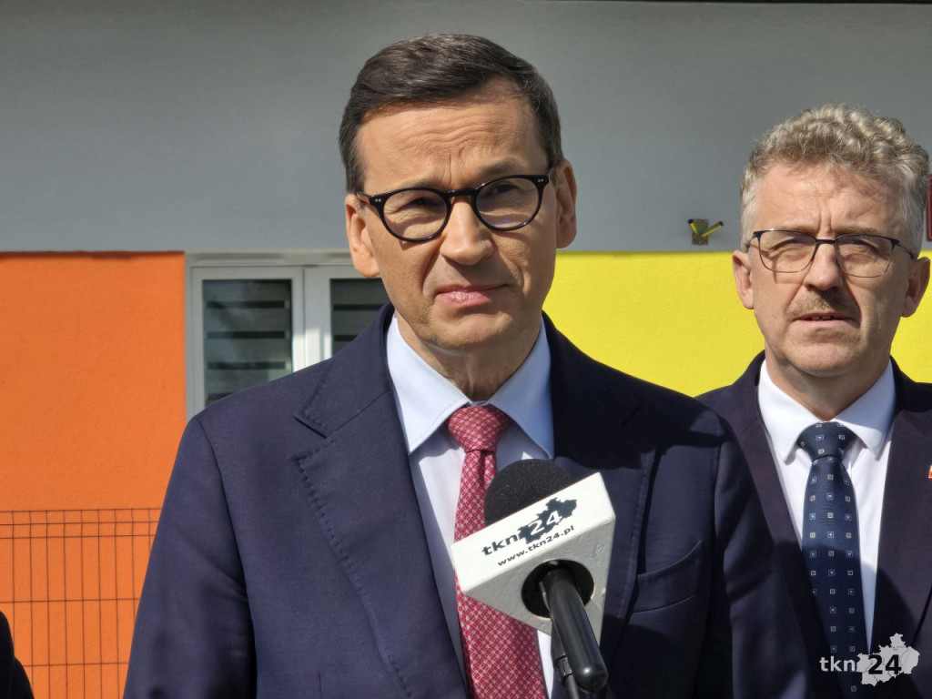 Były premier Mateusz Morawiecki odwiedził Rudę Maleniecką i Końskie [wideo, zdjęcia]