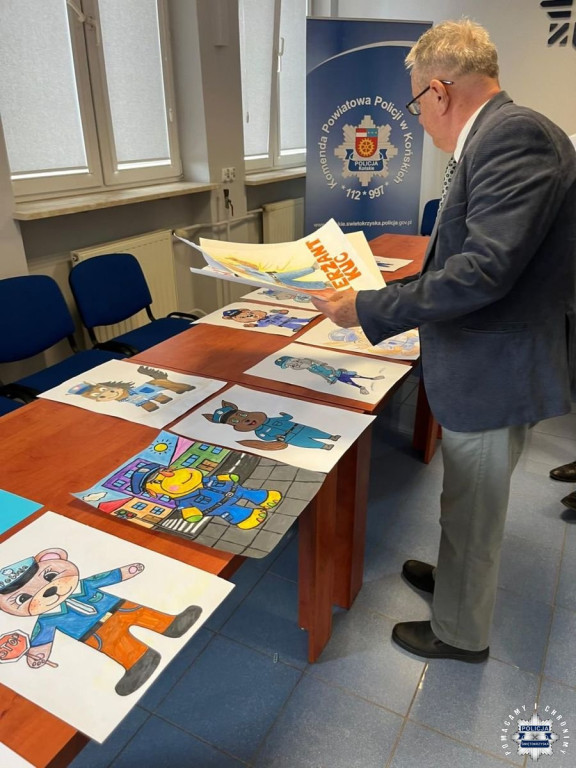 Znamy nową maskotkę koneckiej policji. Sierżant Kuc rozpoczyna służbę [zdjęcia]