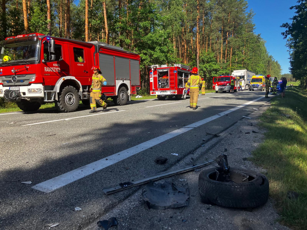 Wypadek w okolicach Wiosny. Droga krajowa zablokowana! [zdjęcia]