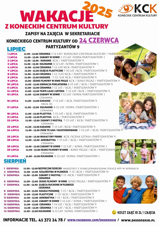 Ruszyły wakacje z Koneckim Centrum Kultury [wideo, zdjęcia]