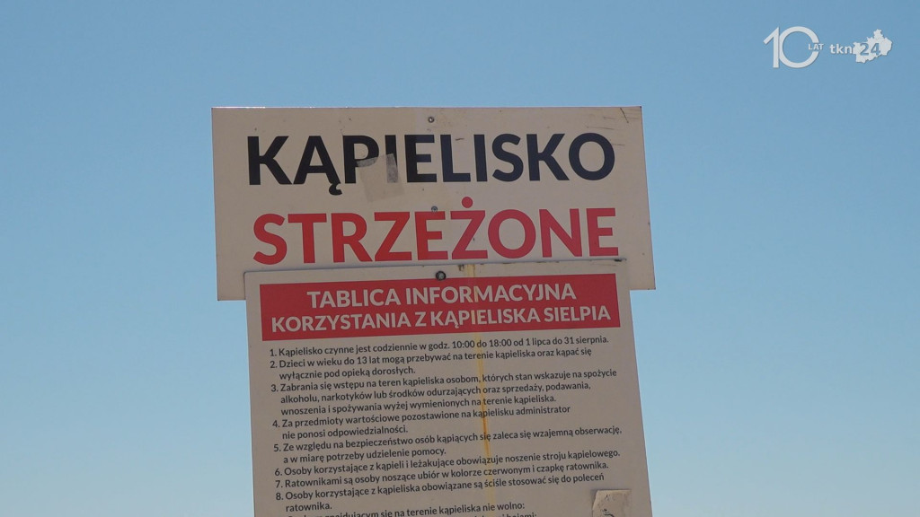 Ratownicy wodni pilnują bezpieczeństwa w Sielpi. Jak wypoczywać bezpiecznie nad wodą? [wideo]