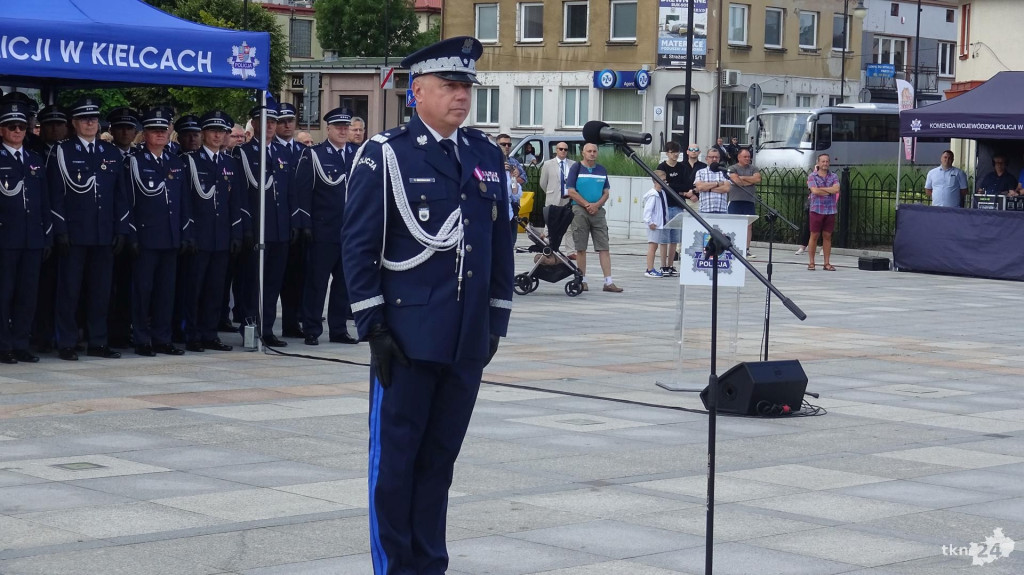 Wojewódzkie obchody Święta Policji w Końskich. Relacja wideo i foto