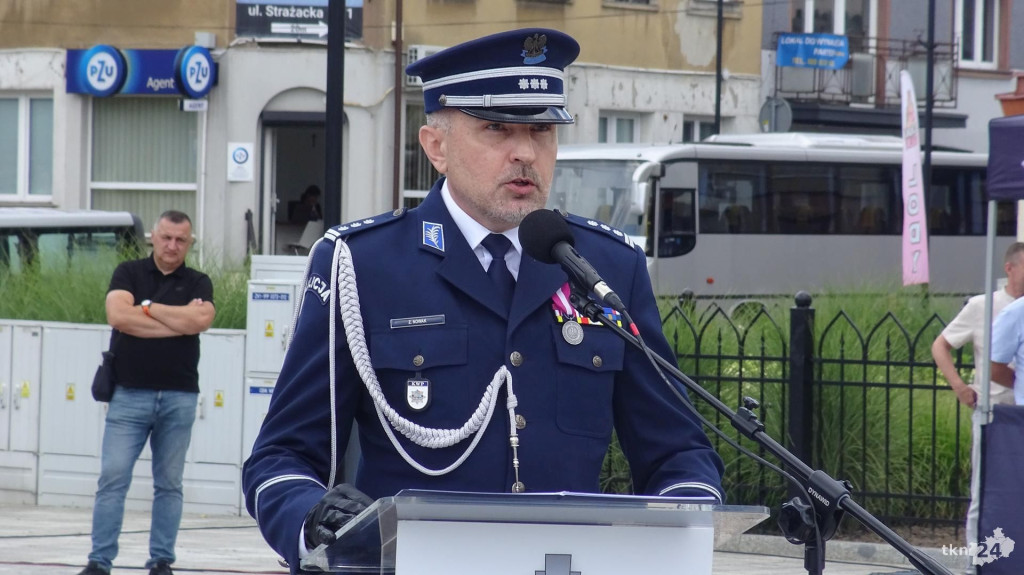Wojewódzkie obchody Święta Policji w Końskich. Relacja wideo i foto