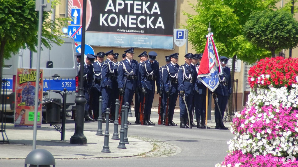 Wojewódzkie obchody Święta Policji w Końskich. Relacja wideo i foto