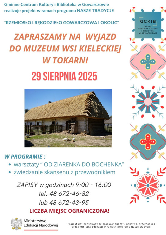 Warsztaty z rzemiosła dla dzieci i młodzieży z gminy Gowarczów