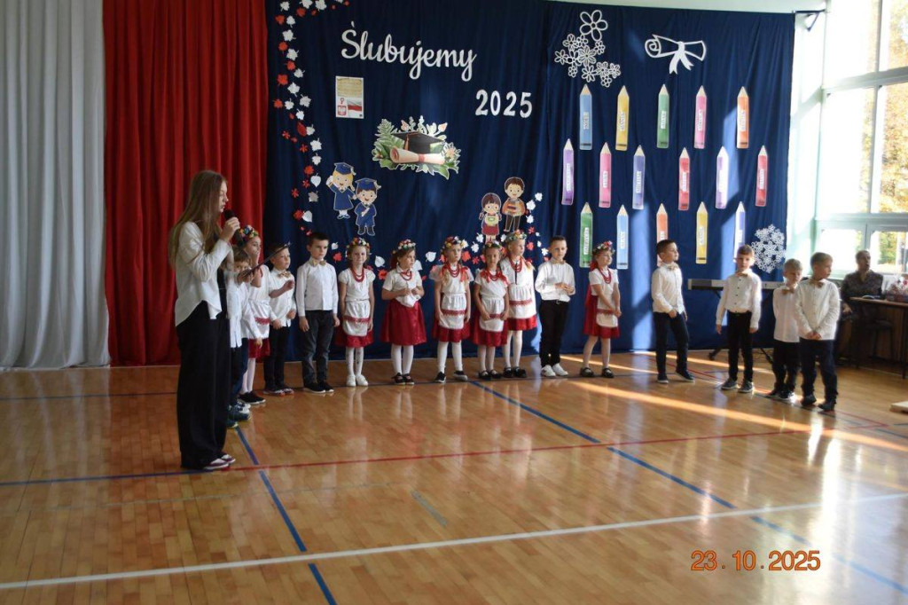 Uroczyste ślubowanie pierwszoklasistów w gminie Fałków [zdjęcia]