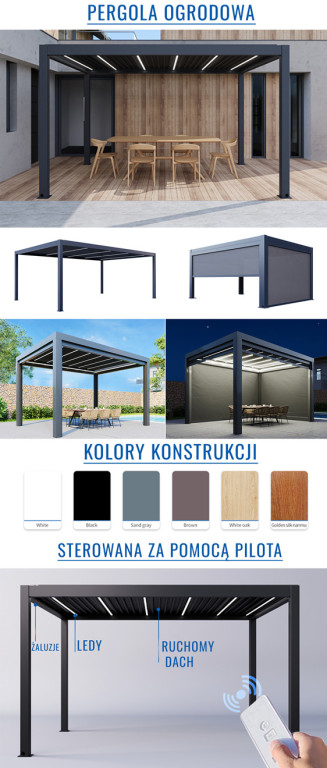 Styl, komfort i nowoczesność. Pergole aluminiowe teraz dostępne w Końskich i okolicach [zdjęcia]