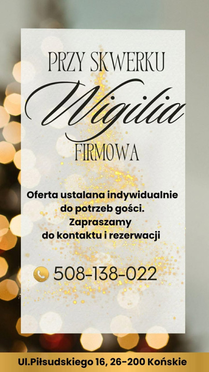 Wigilie firmowe i catering na Boże Narodzenie od Przy Skwerku