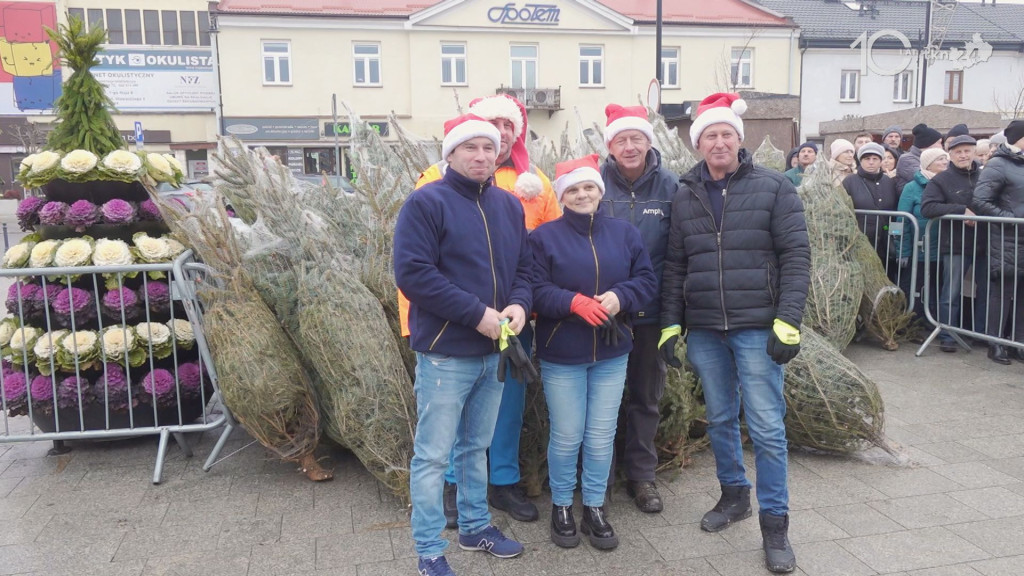 Darmowe choinki dla mieszkańców. Trwa drugi dzień jarmarku bożonarodzeniowego w Końskich [wideo, zdjęcia]