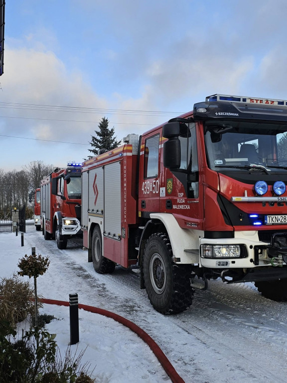 Spłonął garaż w Wyszynie Fałkowskiej w gminie Ruda Maleniecka