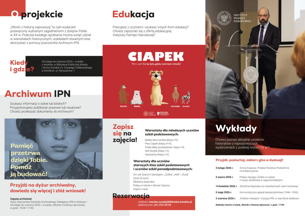Wtorki z historią najnowszą w Końskich. Akcja IPN-u i Biblioteki Publicznej [wideo, zdjęcia]