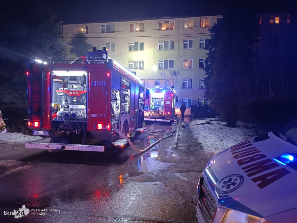 Końskie: Pożar w tak zwanym hotelu. 40 osób ewakuowano