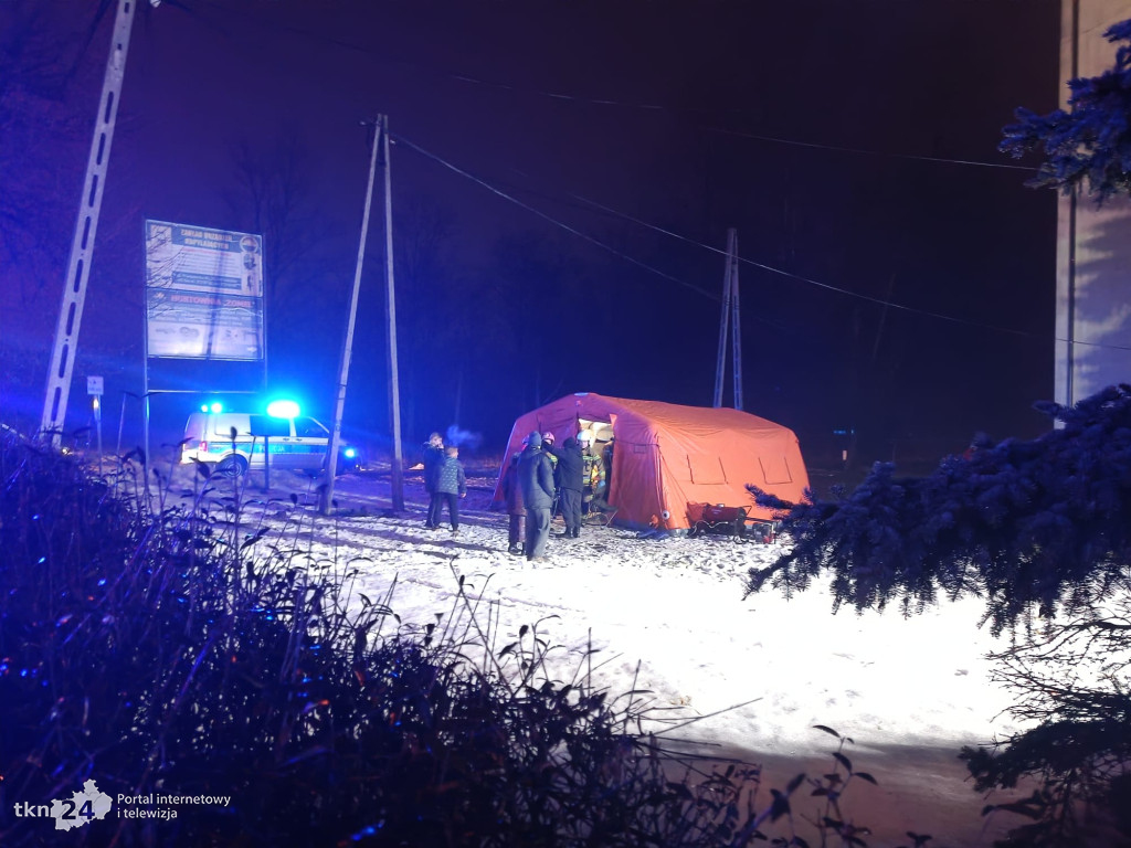 Końskie: Pożar w tak zwanym hotelu. 40 osób ewakuowano
