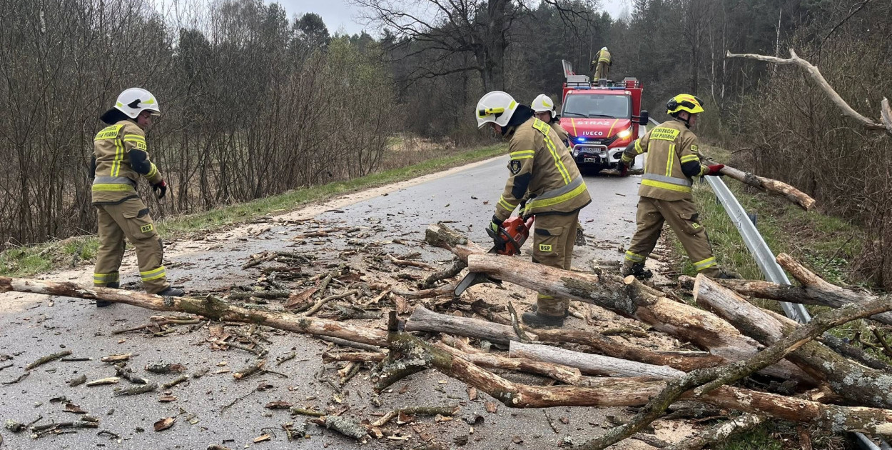 Burza i silny wiatr przeszły przez powiat konecki