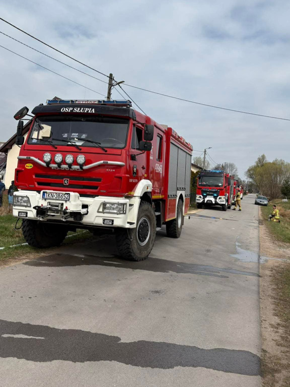 Kolejny pożar w gminie Słupia Konecka