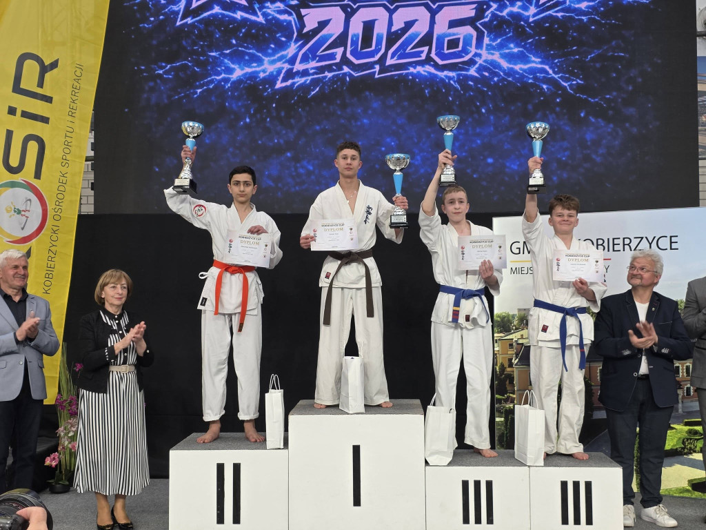 Konecki Klub Karate drugi drużynowo na Kobierzyce Cup 2026. Grad medali