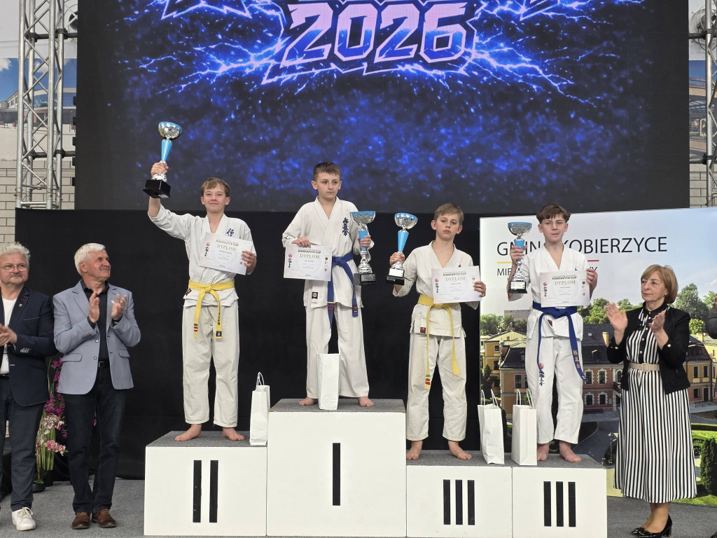 Konecki Klub Karate drugi drużynowo na Kobierzyce Cup 2026. Grad medali