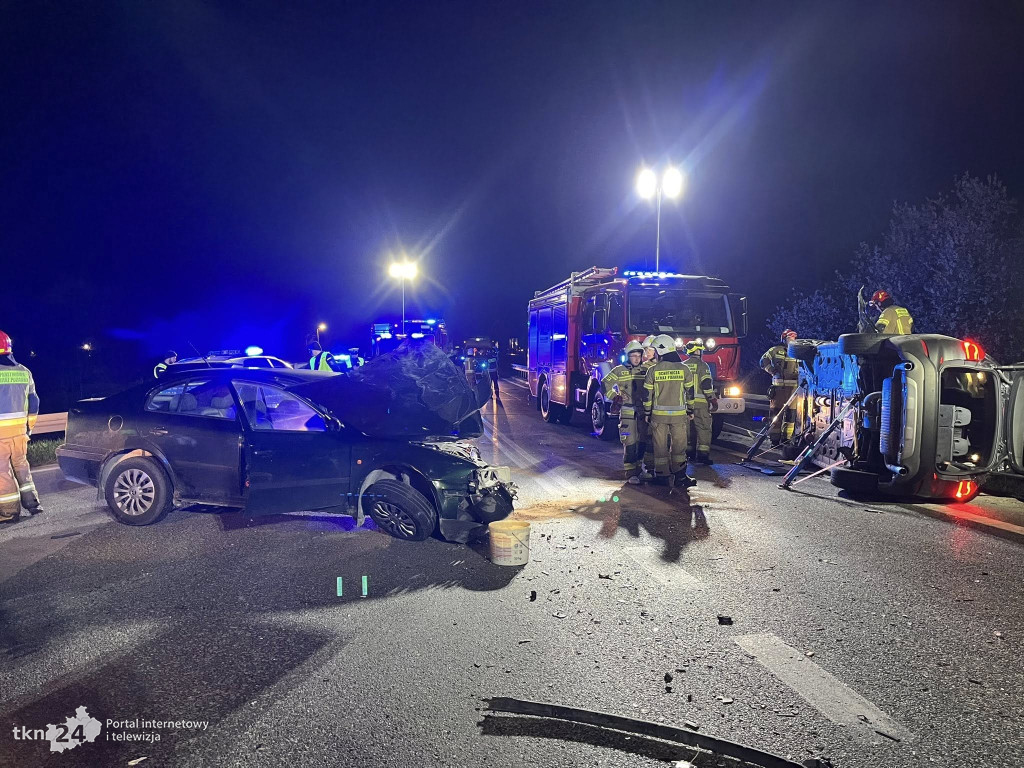 DK 74 w Jacentowie zablokowana w wyniku kolizji