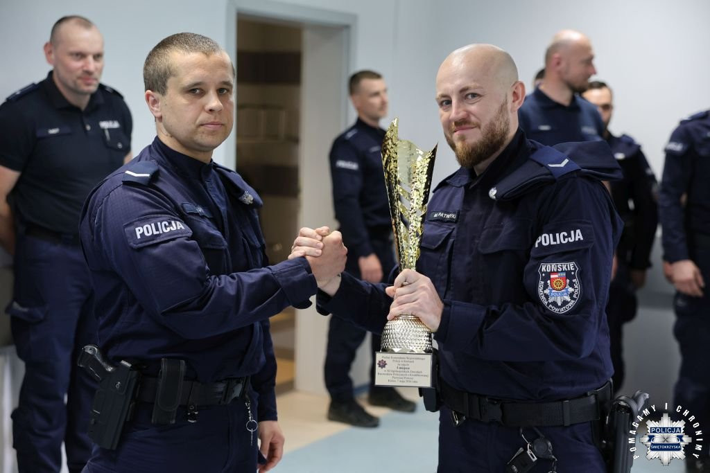 Sukces koneckich policjantów w Kielcach