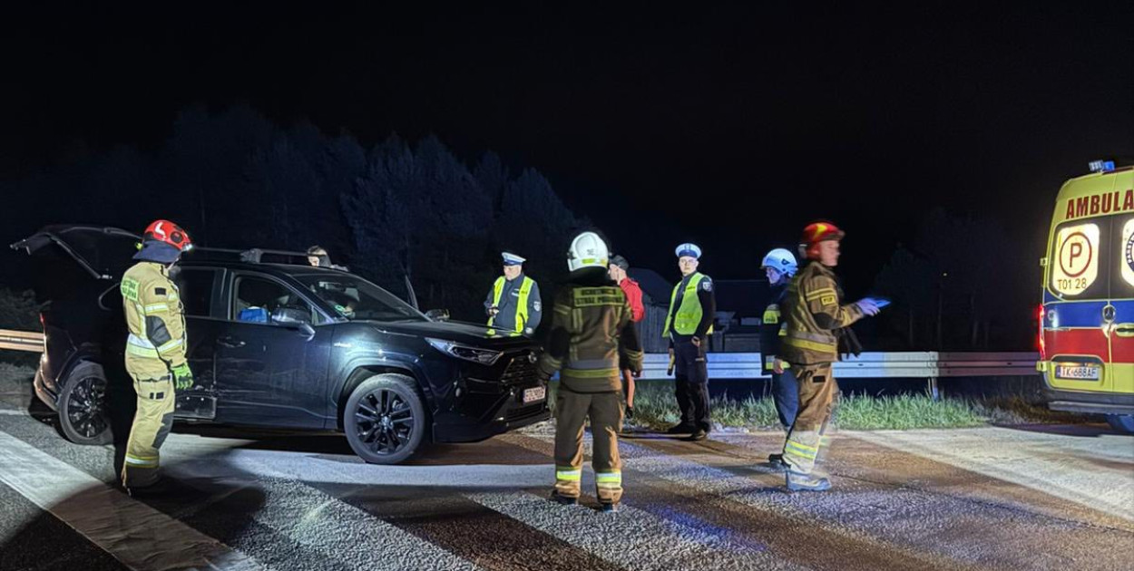 Kolejna kolizja w Jacentowie. Zderzenie dostawczaka i osobówki
