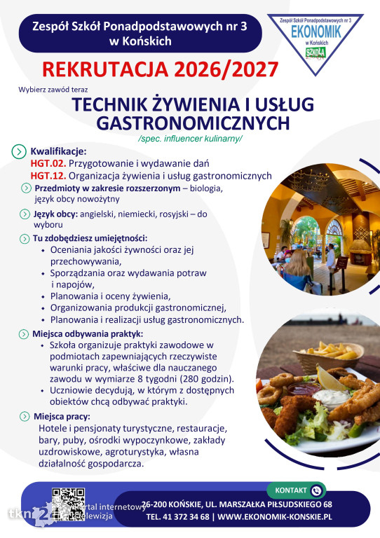 Konecki Ekonomik rekrutuje. W ofercie nowy profil!