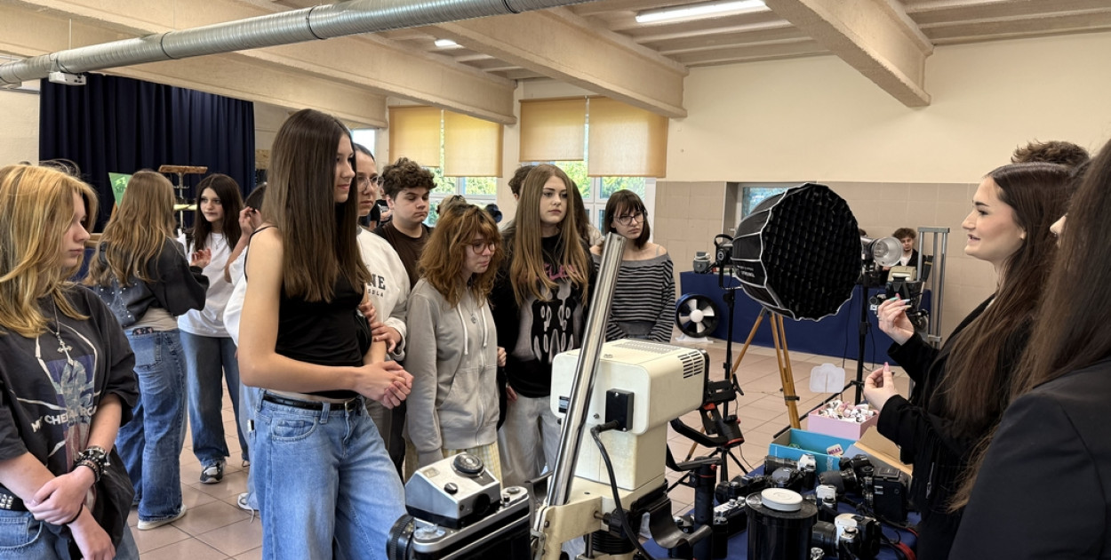 Mechanik prezentował młodzieży swoją ofertę