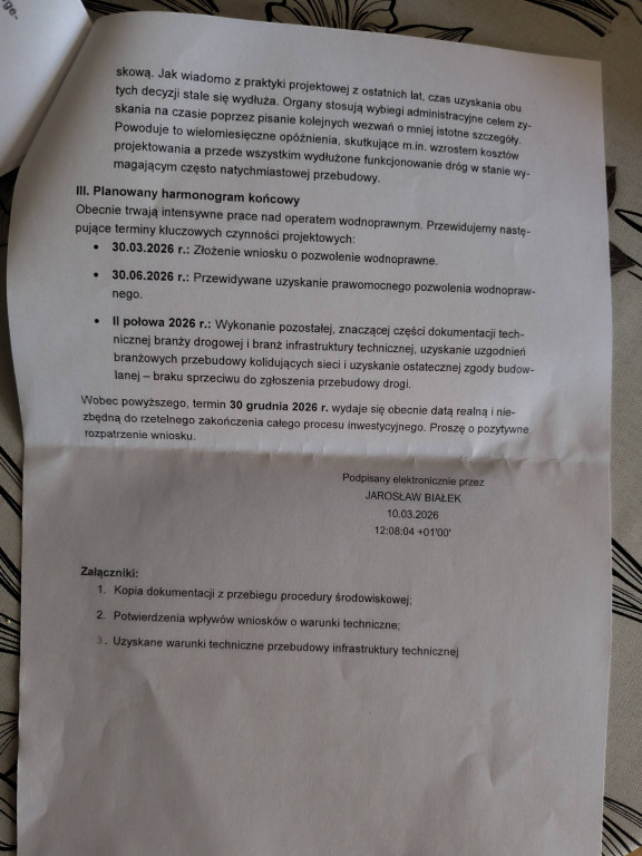 Droga w gminie Stąporków w alarmującym stanie