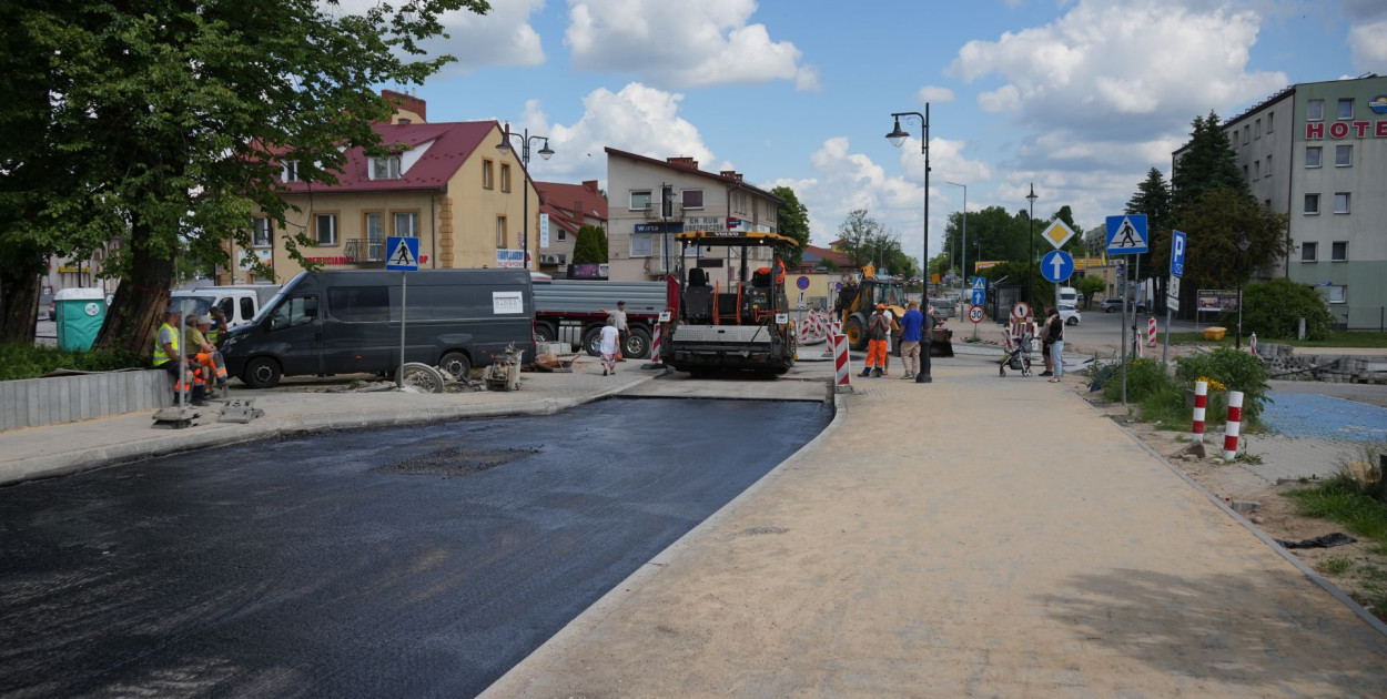 Ostatnie prace przy przebudowie ulic w Końskich