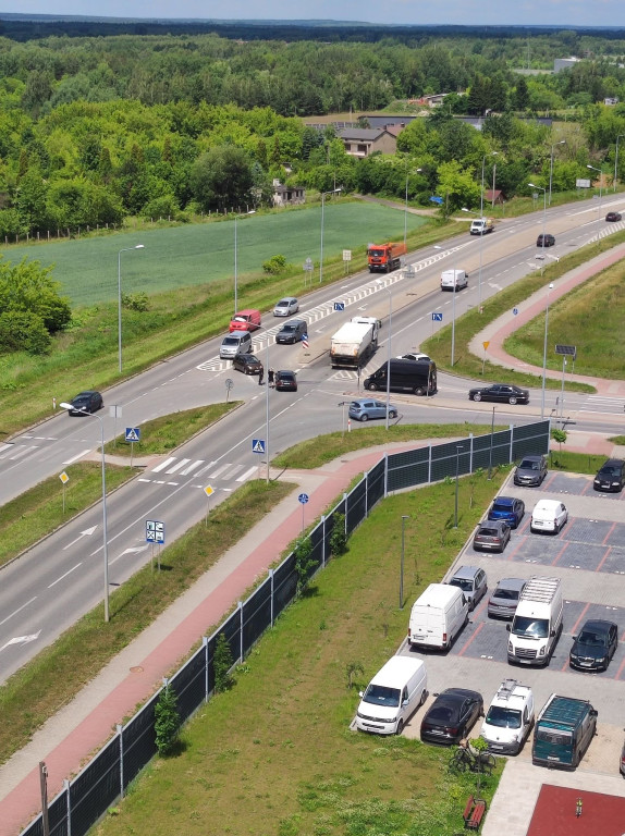 Kolizja na Staszica w Końskich. Droga była zablokowana