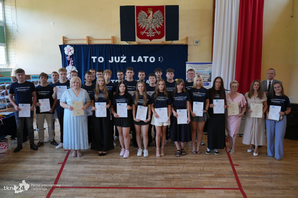 Zakończenie roku szkolnego w Stąporkowie i Europassy