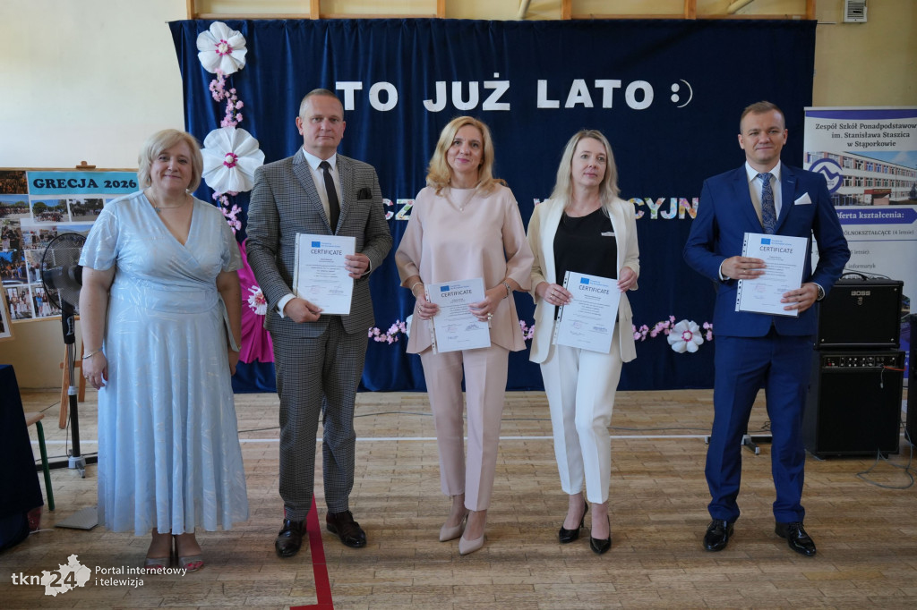 Zakończenie roku szkolnego w Stąporkowie i Europassy
