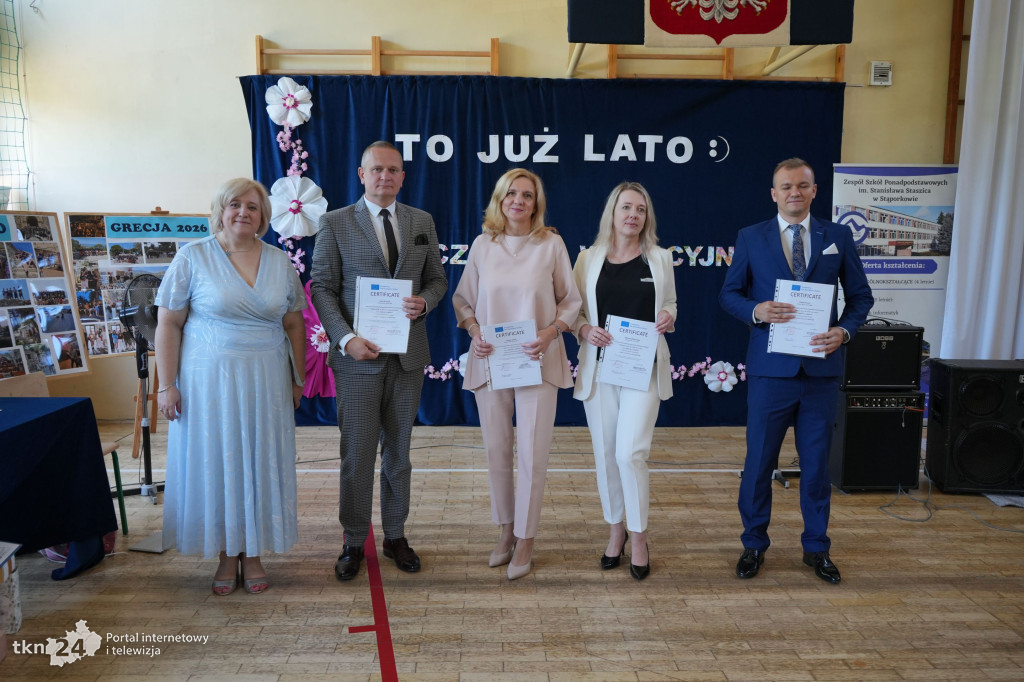 Zakończenie roku szkolnego w Stąporkowie i Europassy