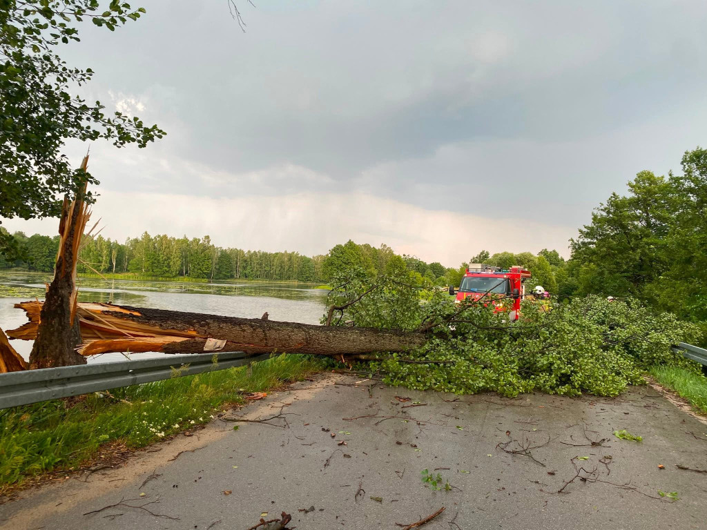 Burze wywołały zniszczenia na granicy powiatu koneckiego. Straty są duże