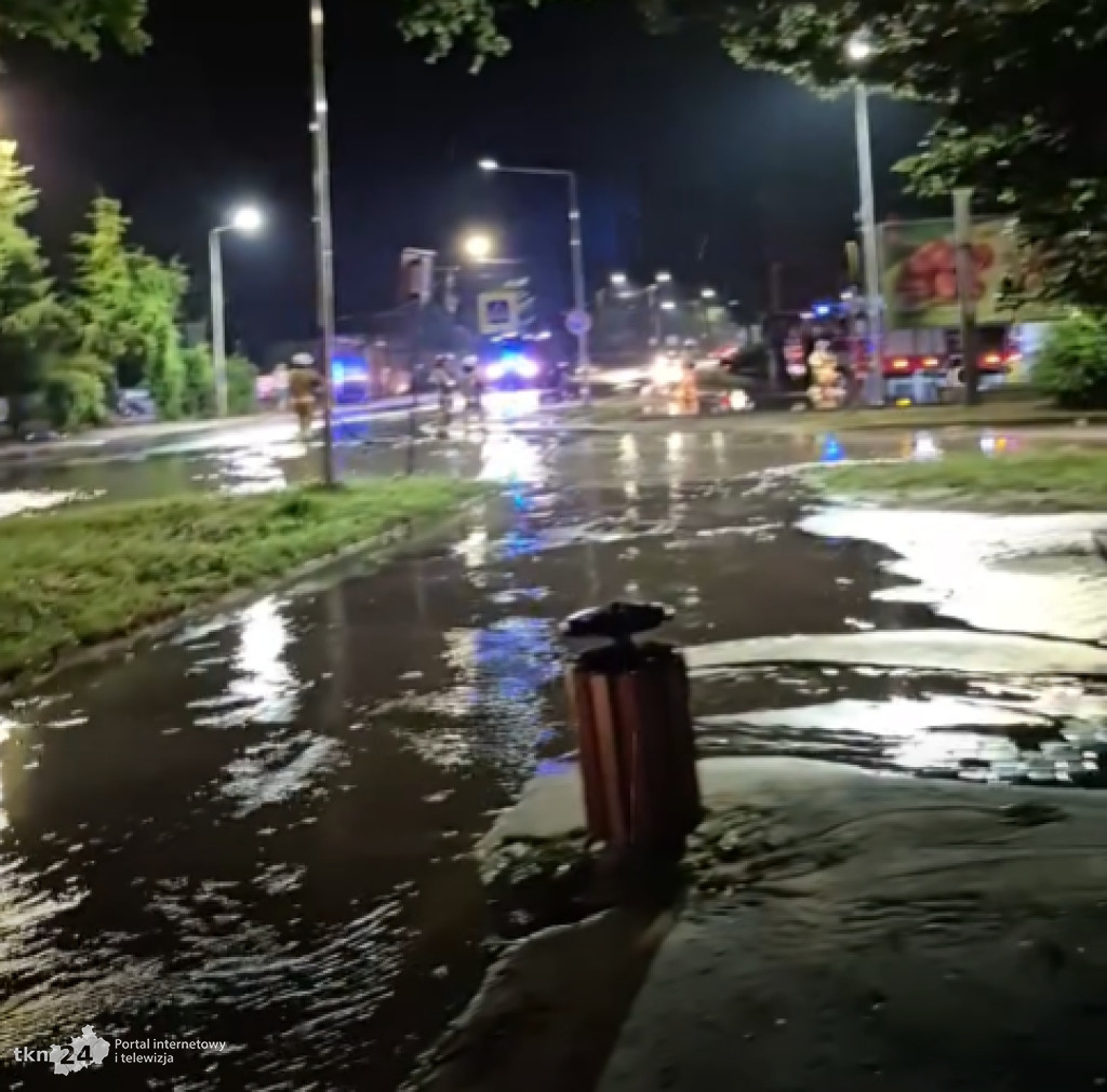 Burzowa noc w powiecie koneckim