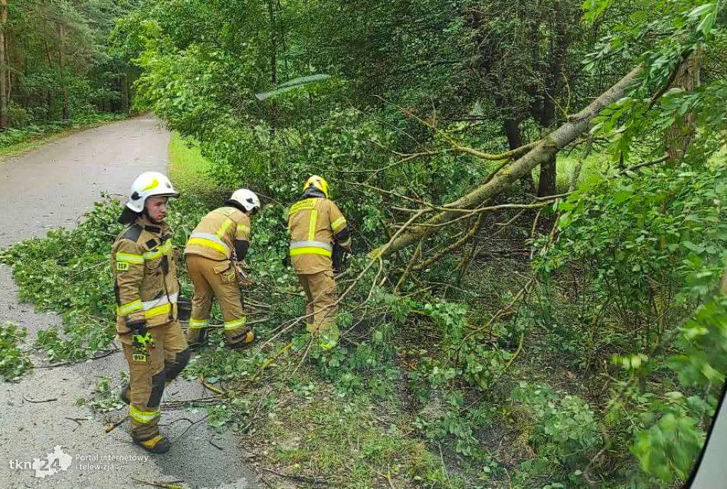 Burzowa noc w powiecie koneckim