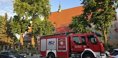 Kreatywny pomysł na zwiedzanie Kolegiaty. Z rusztowania