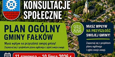 Ruszają konsultacje społeczne Planu Ogólnego Gminy Fałków