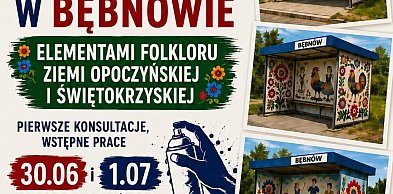 Bębnów w folkowych barwach. Mieszkańcy wspólnie odmienią przystanki