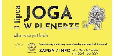 Joga w plenerze dla wszystkich chętnych na koneckich Browarach