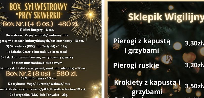 Pyszności na święta i sylwestra od Przy Skwerku. Rusza sklepik!