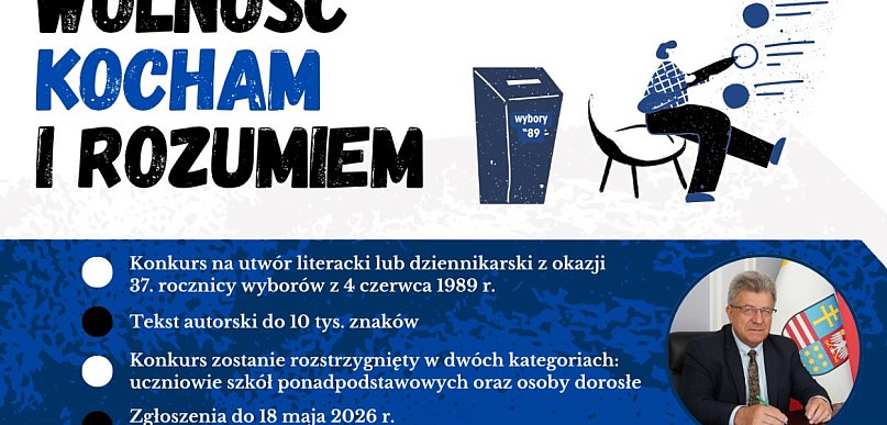 Upadek komunizmu tematem wojewódzkiego konkursu dla dorosłych