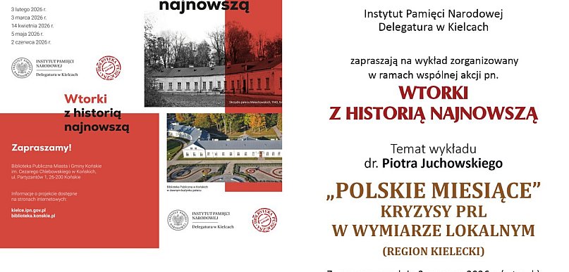 W koneckiej bibliotece o kryzysach PRL i „polskich miesiącach”
