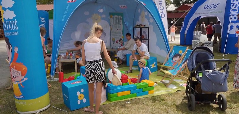 Strefa relaksu i wioska dziecięca pełna atrakcji. Rodzinny piknik w ŚODR