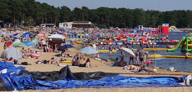 Upalnie na plaży w Sielpi. Zobaczcie zdjęcia ze Świętokrzyskiej Ibizy