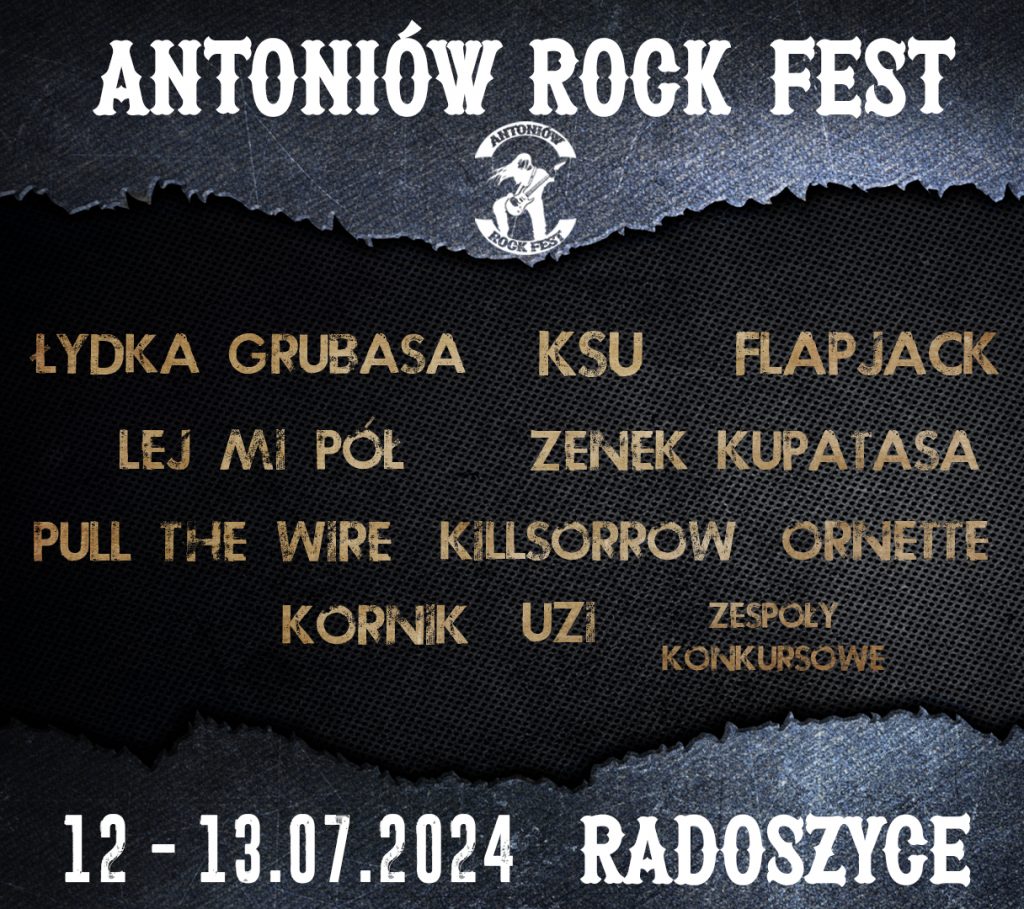 Lista zespołów na Antoniów Rock Fest 2024