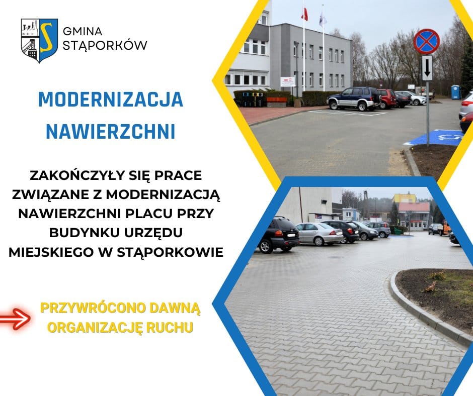 Zakończono prace przy urzędzie miasta Stąporków