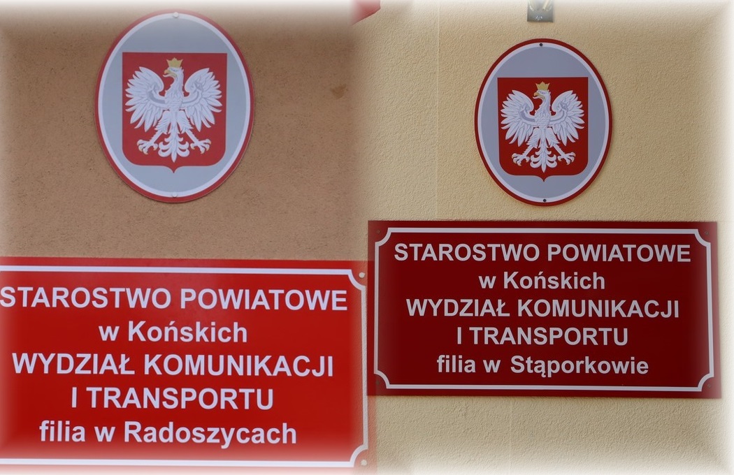 Filie Wydziału Komunikacji i Transportu w Radoszycach i Stąporkowie będą nieczynne