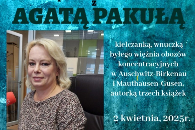 Zaproszenie na spotkanie autorskie z Agatą Pakułą w Stąporkowie