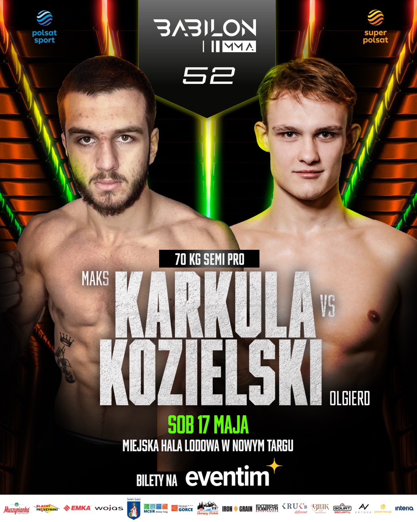 Olgierd Kozielski zawalczy na gali Babilon MMA w Nowym Targu