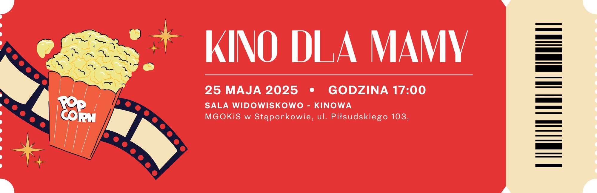 Darmowe kino dla mam w gminie Stąporków